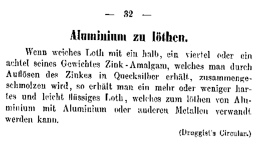 Aluminum Production -- the Hall - Héroult Process -- Electrolysis of 